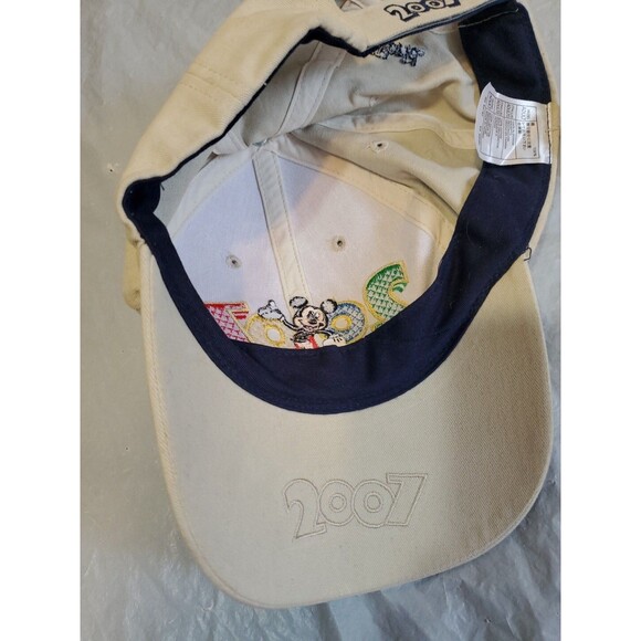 Disney 2007 Mickey Mouse Disneyland Resort Tan Embroidered Baseball Cap Hat - Picture 11 of 15